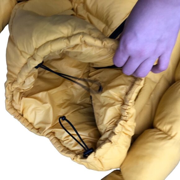 ZARA Puffer Jacket Large Yellow - Picture 10 of 11